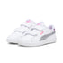 Sneakers bianche da bambina con dettagli rosa e glitter argentati Puma Smash 3.0 Star Glow, Brand, SKU s344000184, Immagine 0